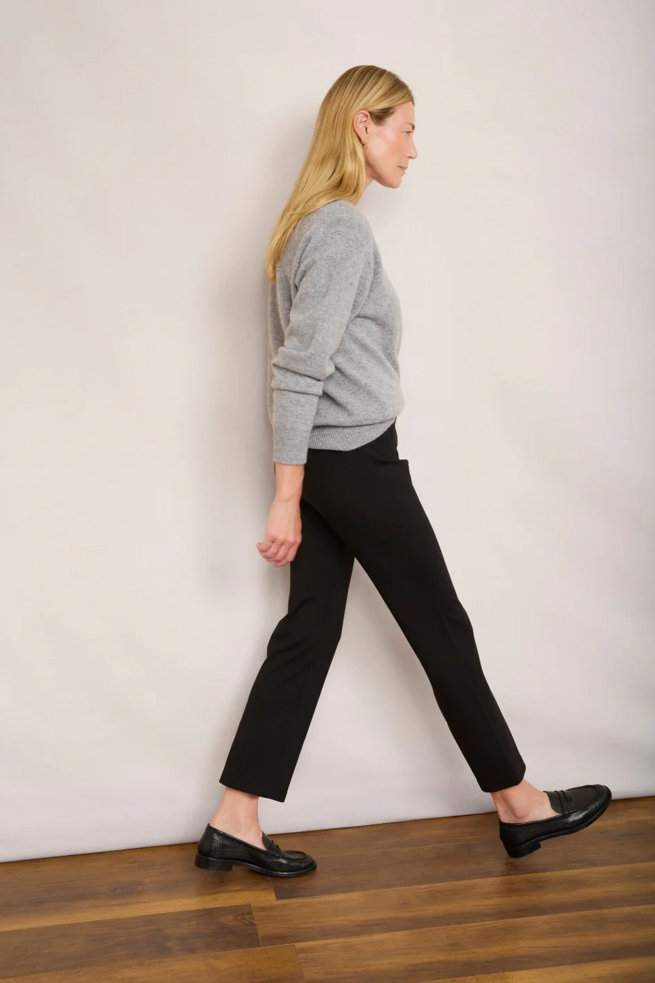 Rosa Ponte Kickflare Trouser - Black - Image 3