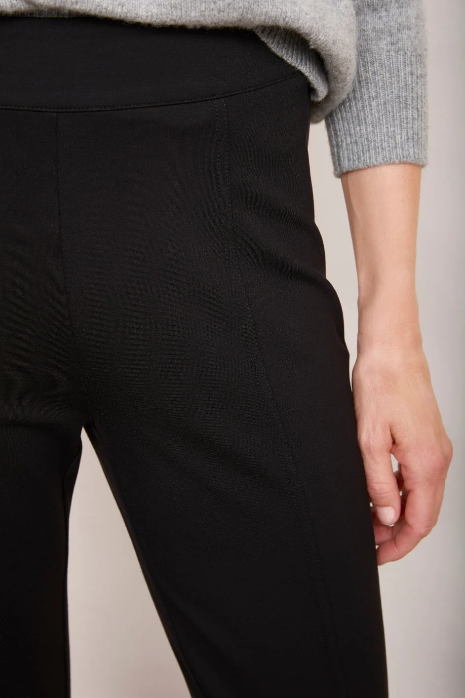Rosa Ponte Kickflare Trouser - Black - Image 4