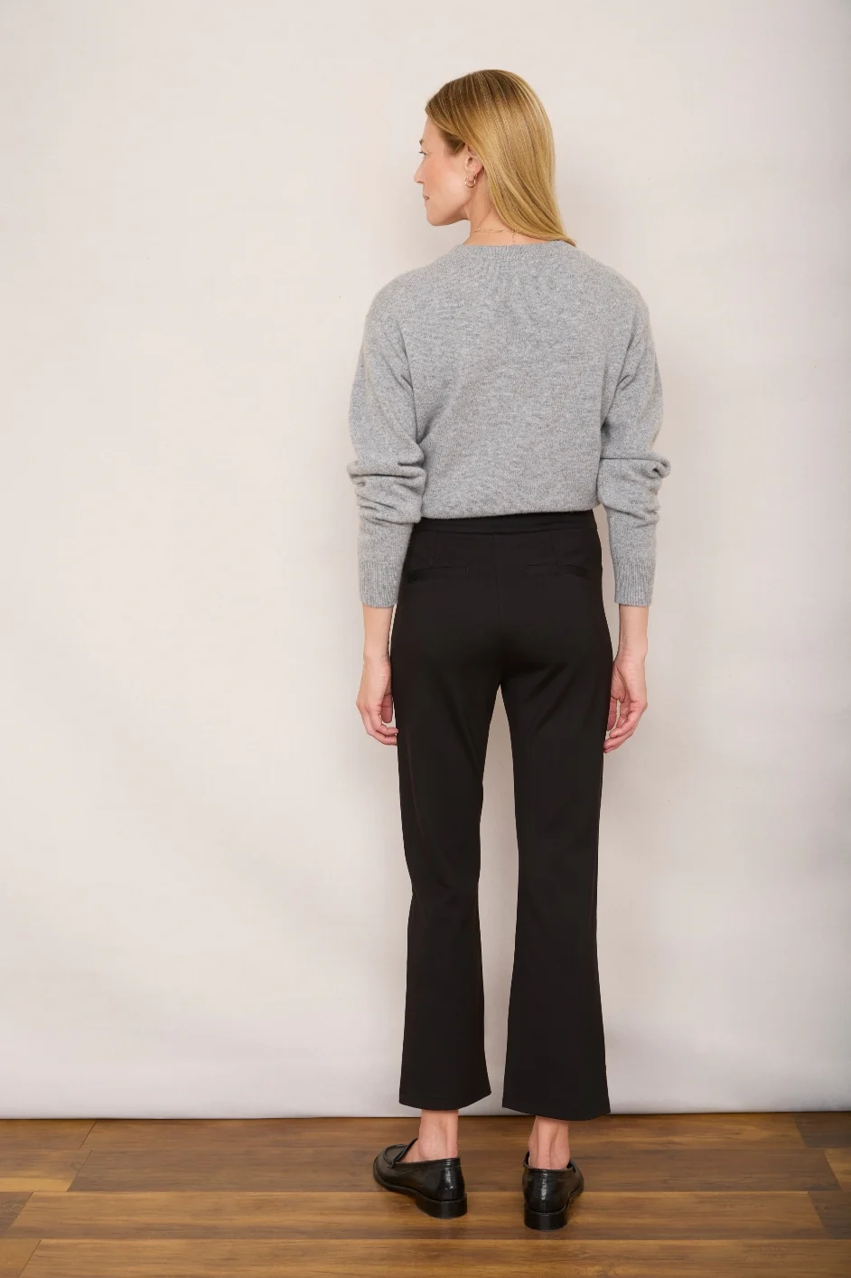 Rosa Ponte Kickflare Trouser - Black - Image 5