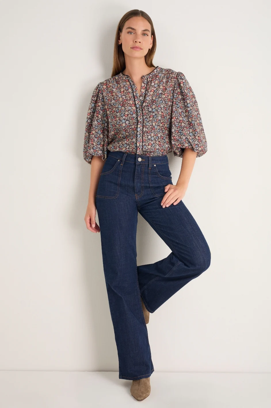 Rosalie Top - Retro Floral - Image 3