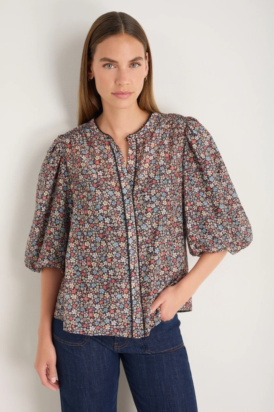 Rosalie Top - Retro Floral - Image 4