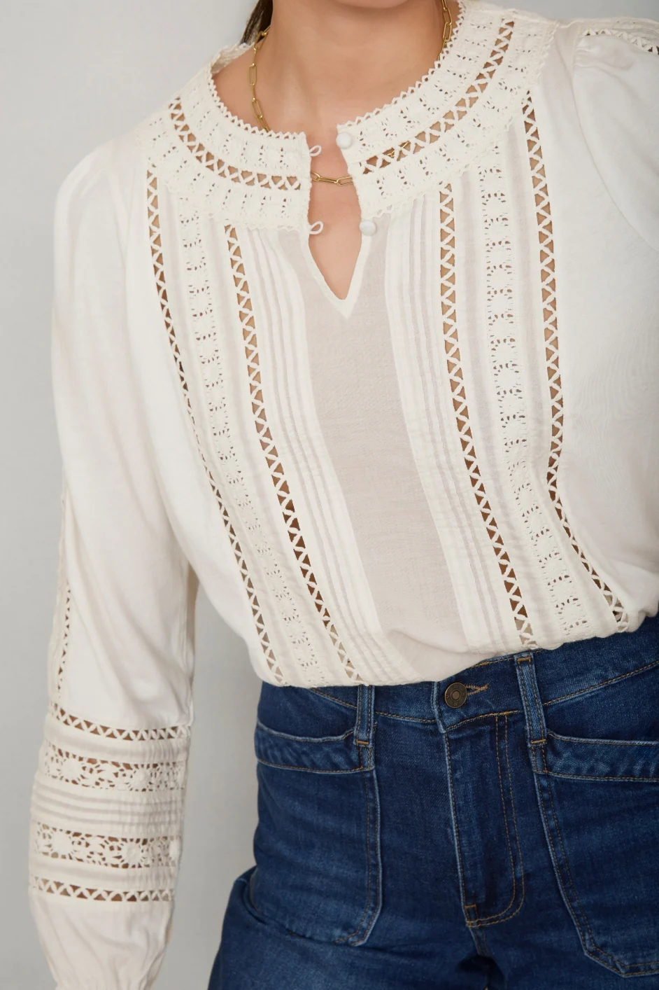 Roseanne Top - Ivory - Image 5