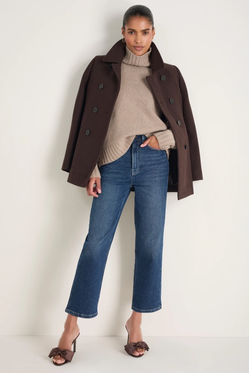 Saffie Straight Leg Jean - Mid Wash - Image 6