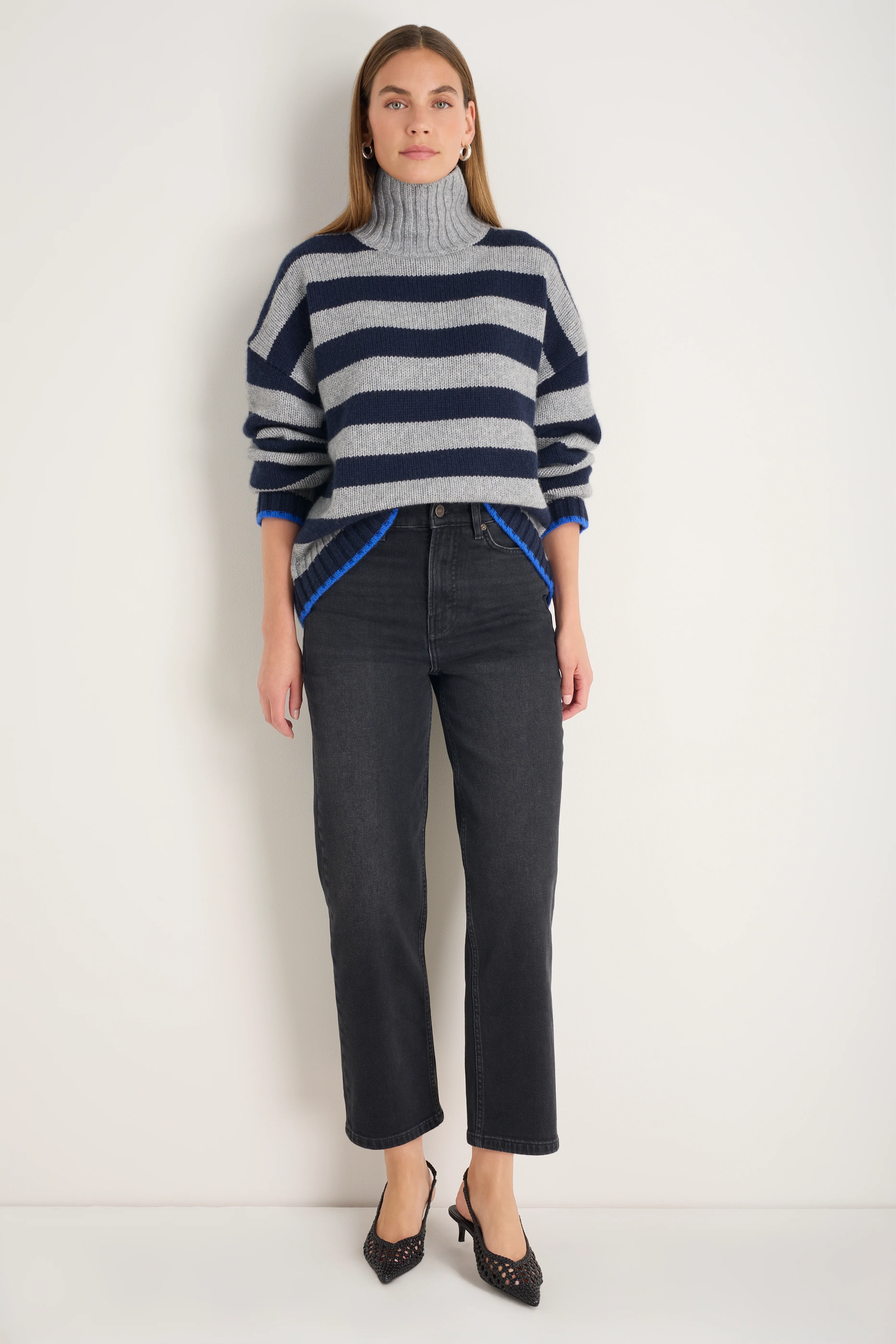 Saffie Straight Leg Jean - Washed Black - Image 6
