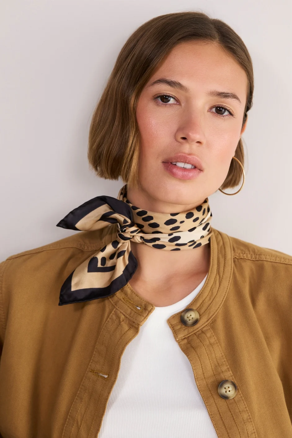 Serena Silk Scarf - Cheetah - Image 2