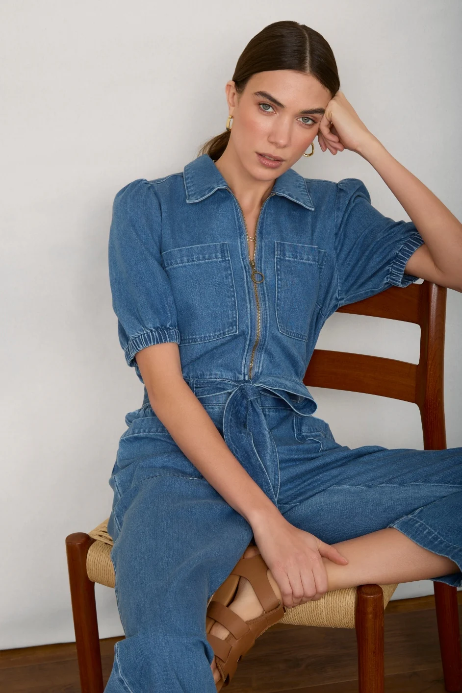 Sidney Jumpsuit - Chambray - Image 3