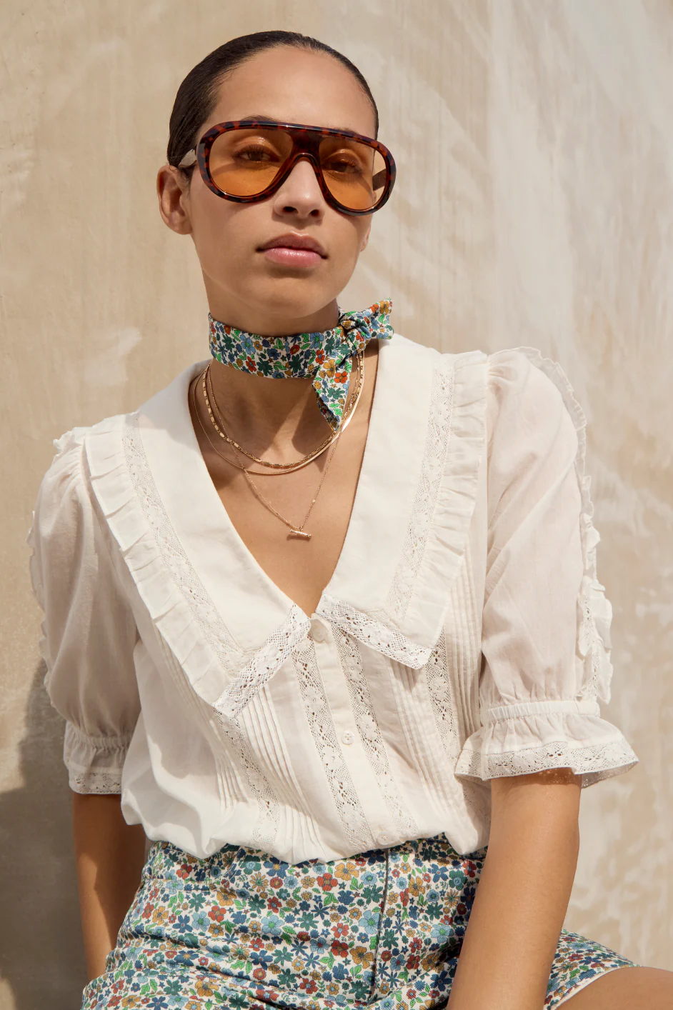 Sienna Blouse - Ivory - Image 3