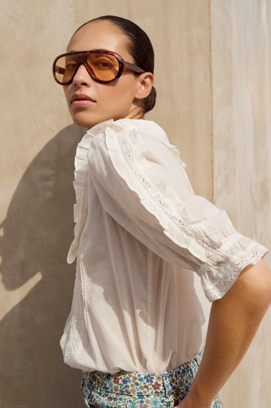 Sienna Blouse - Ivory - Image 4