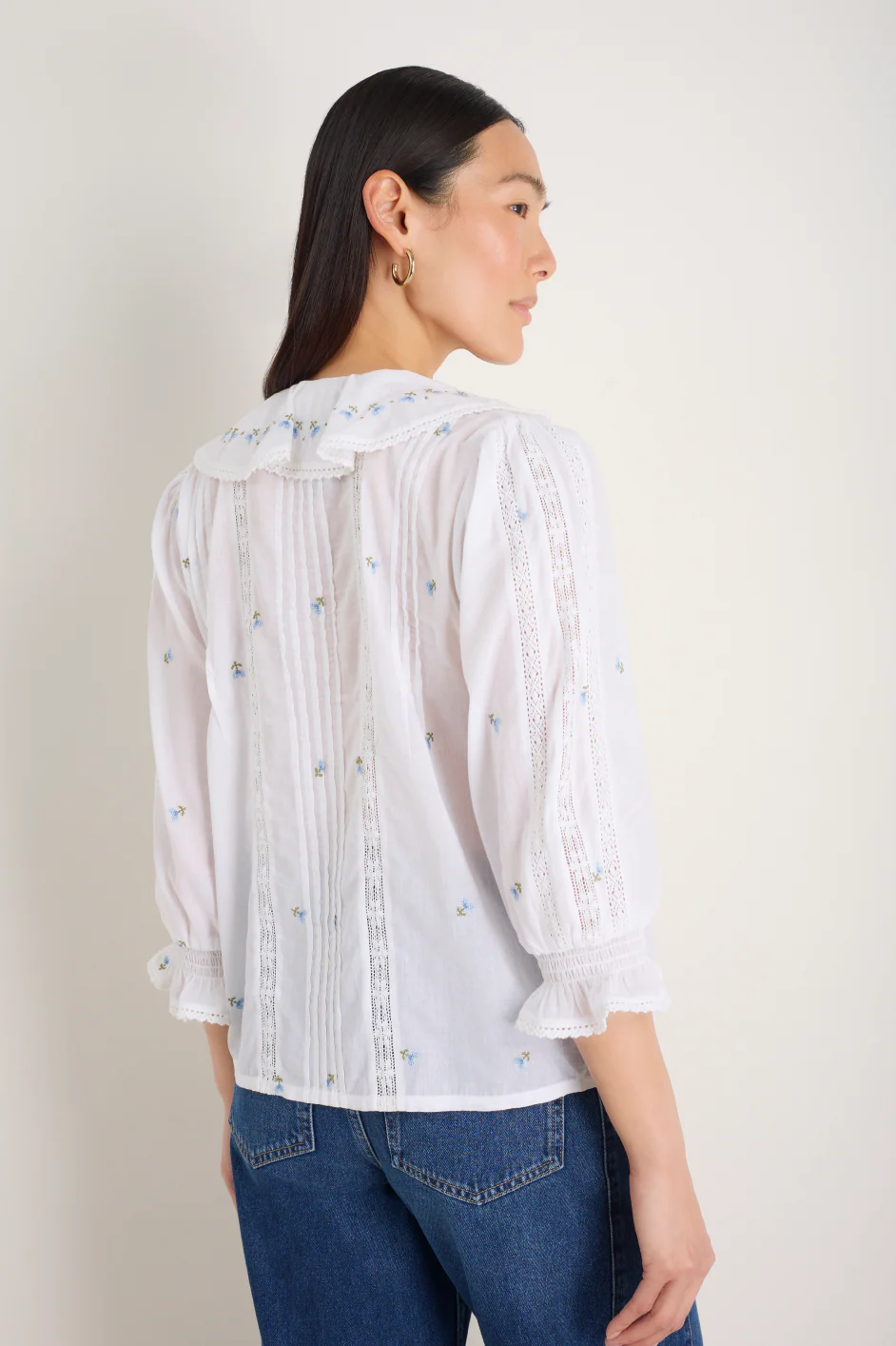 Sierra Blouse - Ivory Embroidered - Image 6