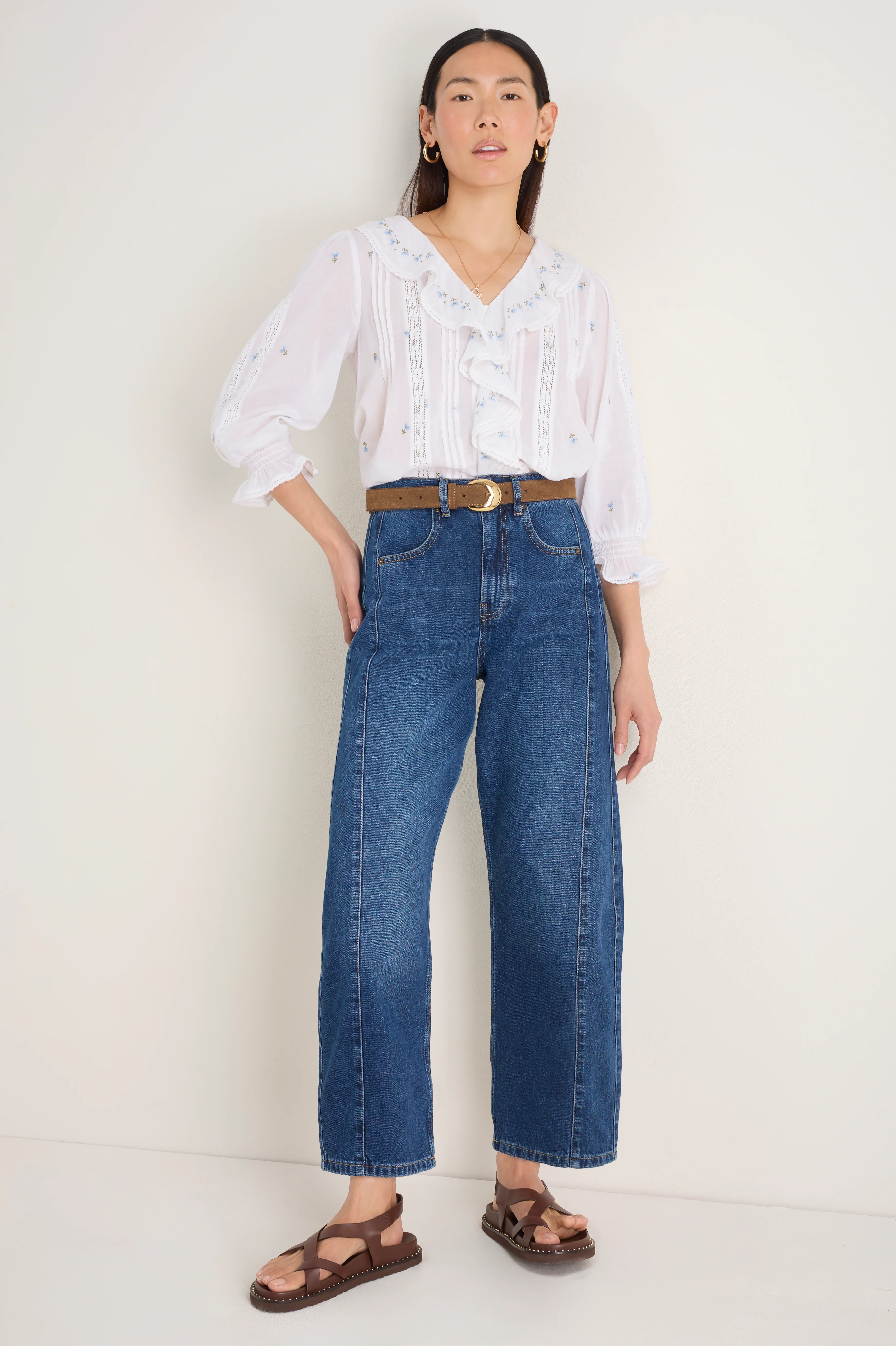 Sierra Blouse - Ivory Embroidered - Image 8