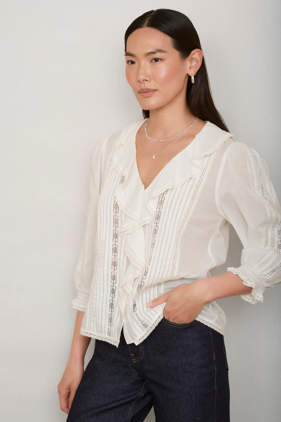 Sierra Blouse - Ivory - Image 4