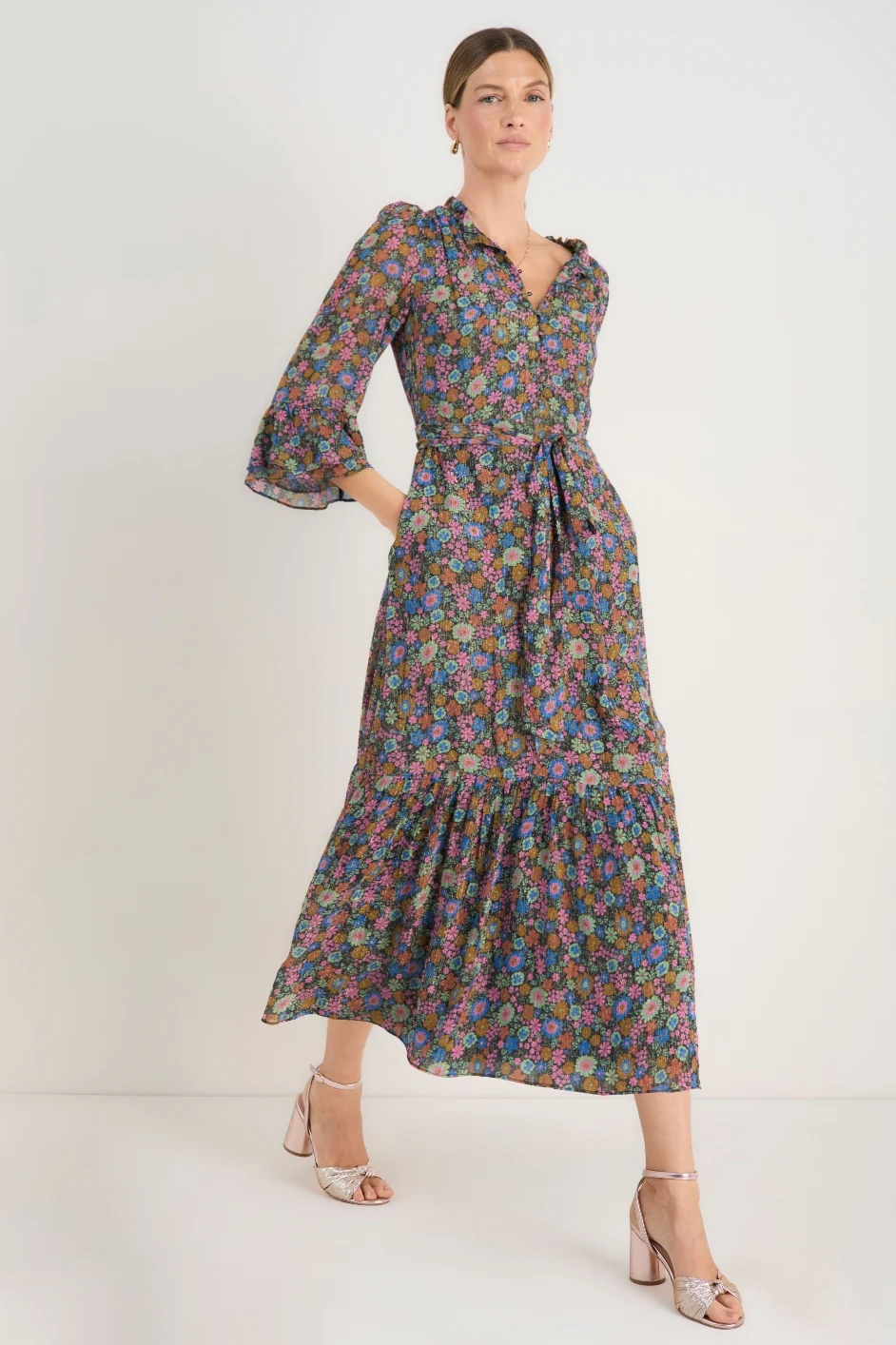 Stevie Dress - Midnight Multi Floral
