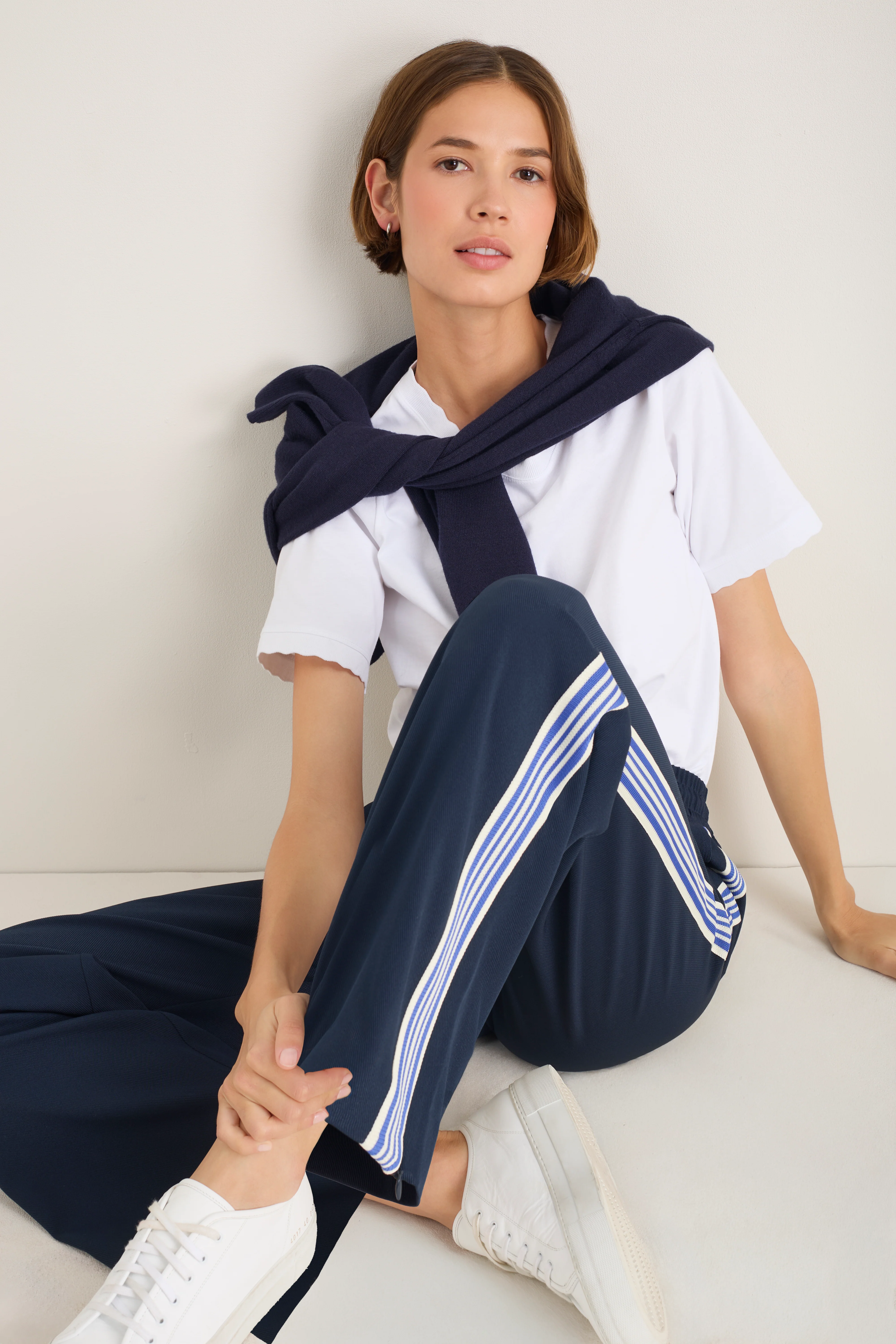 Suzy Side Stripe Trouser - Midnight - Image 5