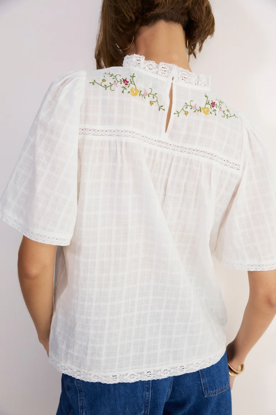 Sylvie Top - Ivory Embroidery - Image 5
