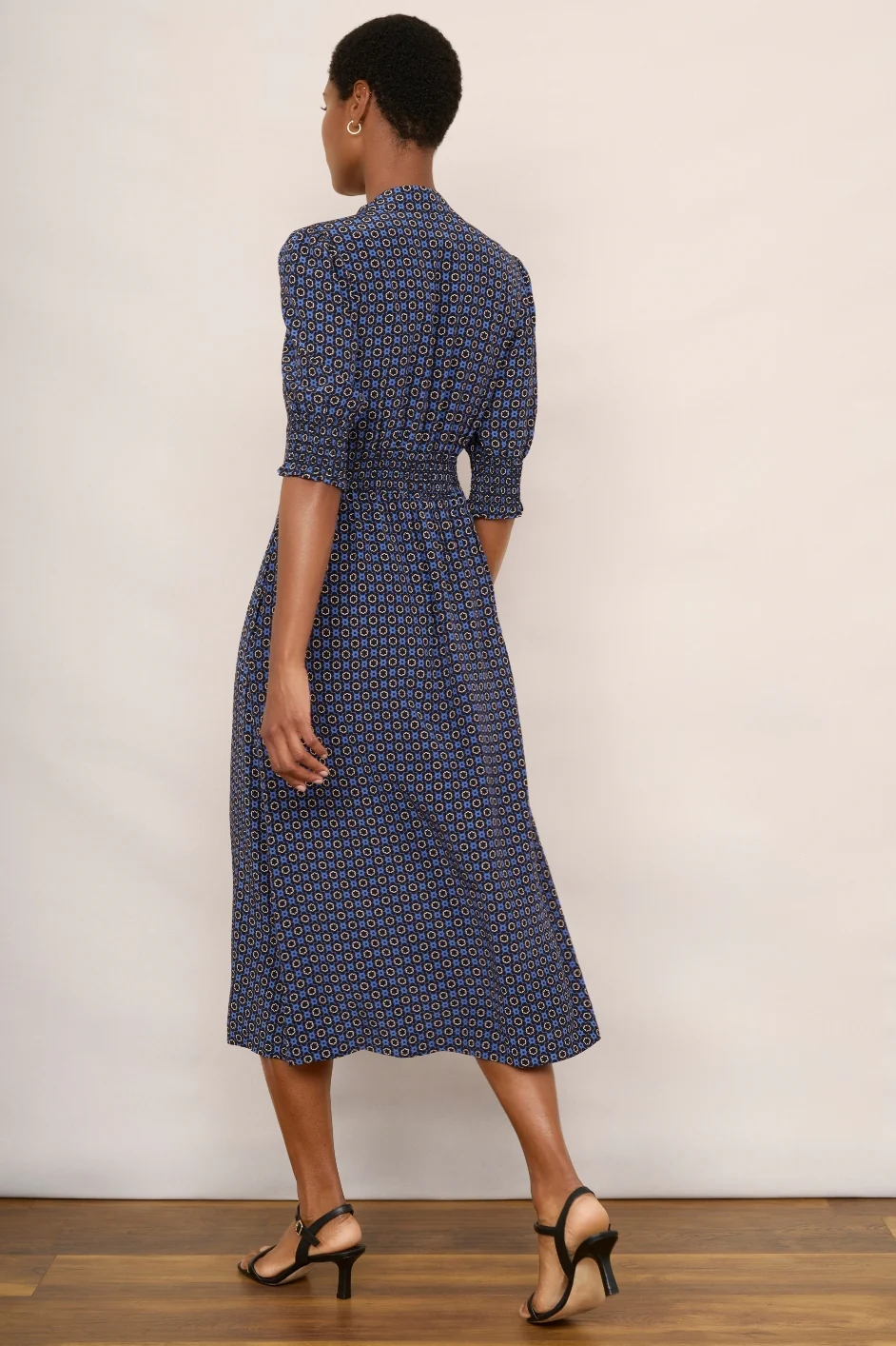 Tabatha Tea Dress - Midnight Geo - Image 4