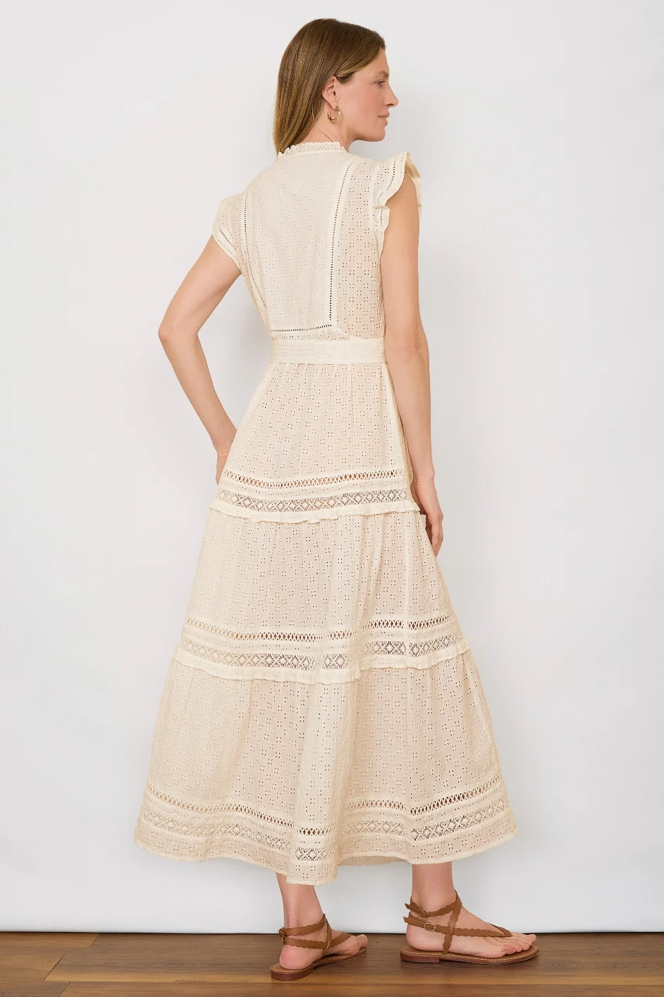 Talya Dress - Ecru Broderie - Image 2