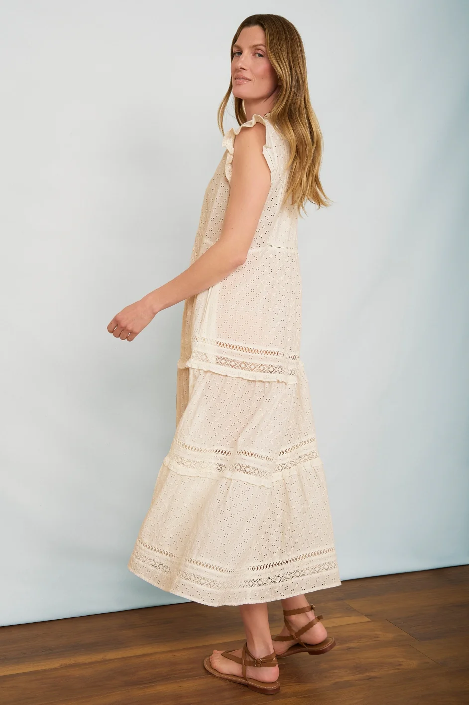 Talya Dress - Ecru Broderie - Image 3