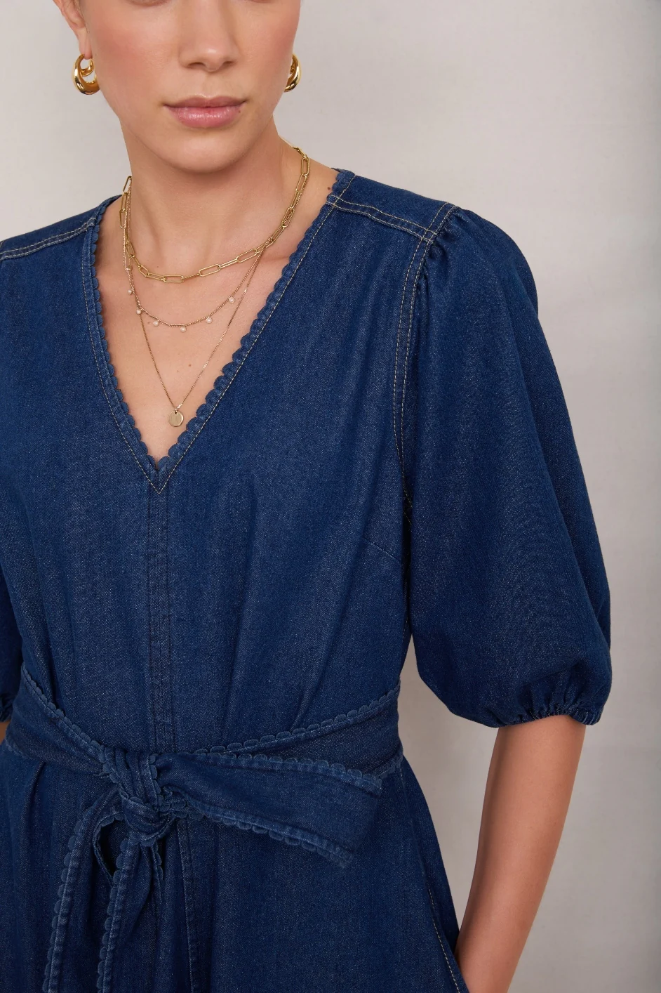 Tamsin Dress - Denim - Image 5