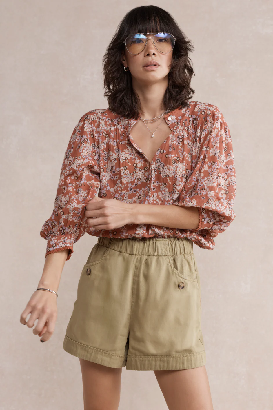 Tory Button Pocket Short - Soft Sage - Image 6