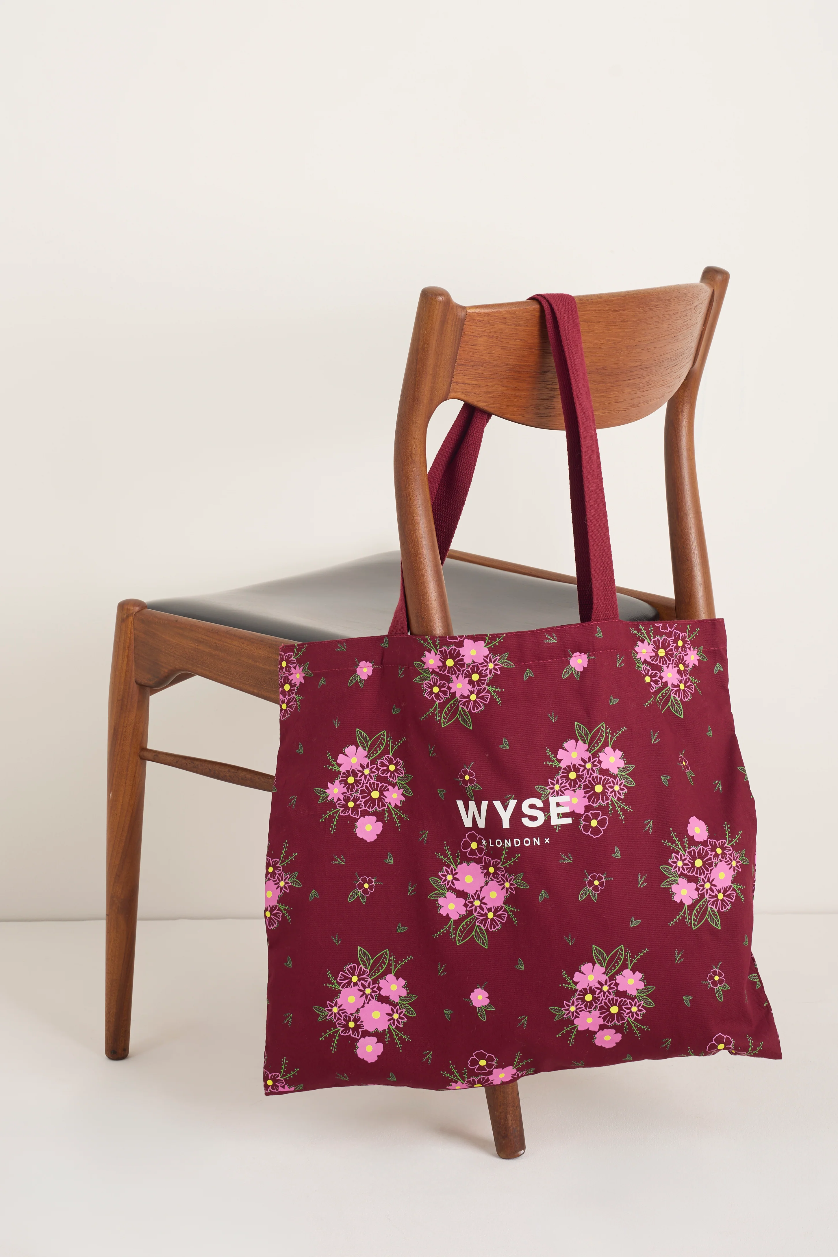 Tote Bag - Merlot Spaced Floral - Image 2