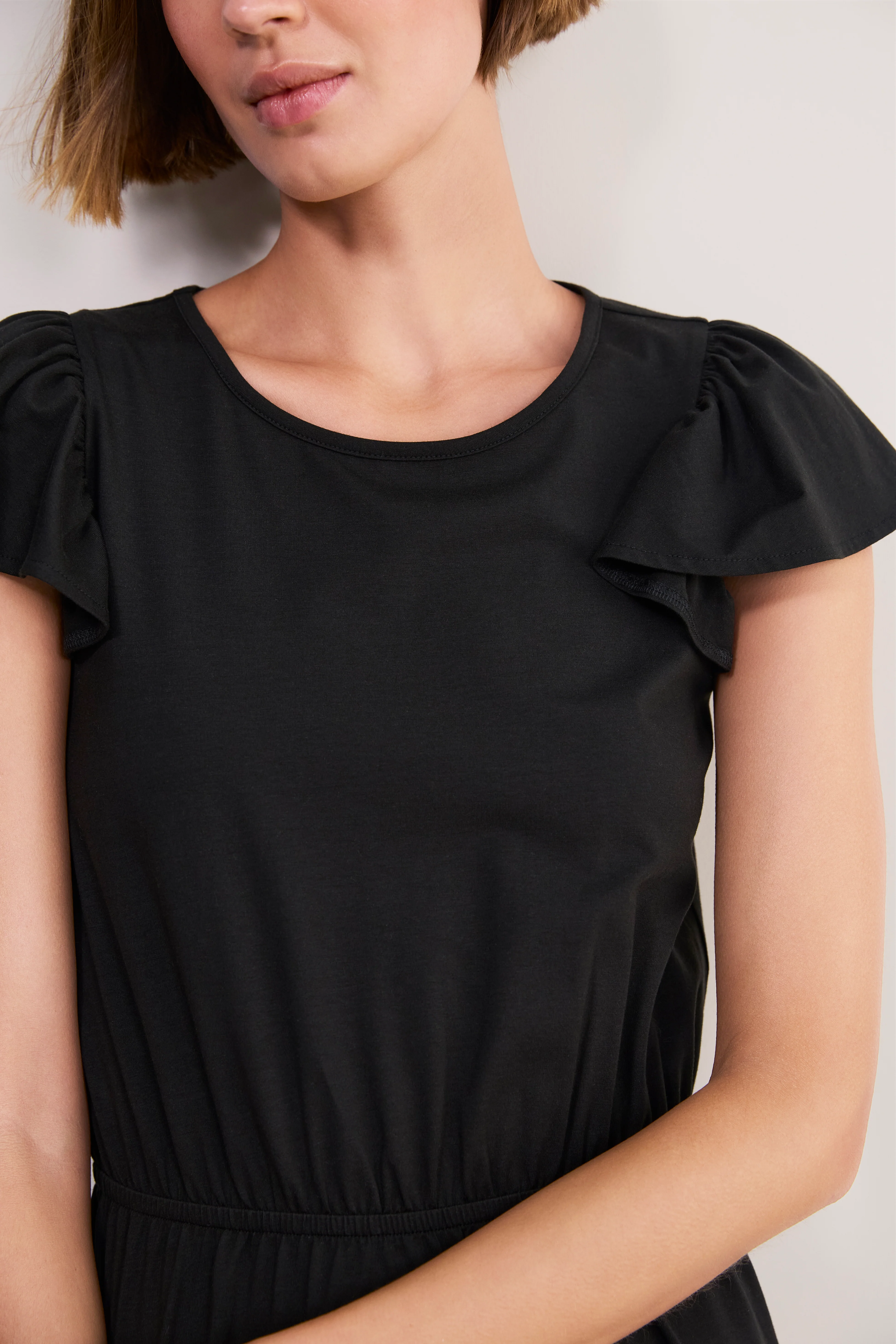 Virginia Jersey Dress - Black - Image 3
