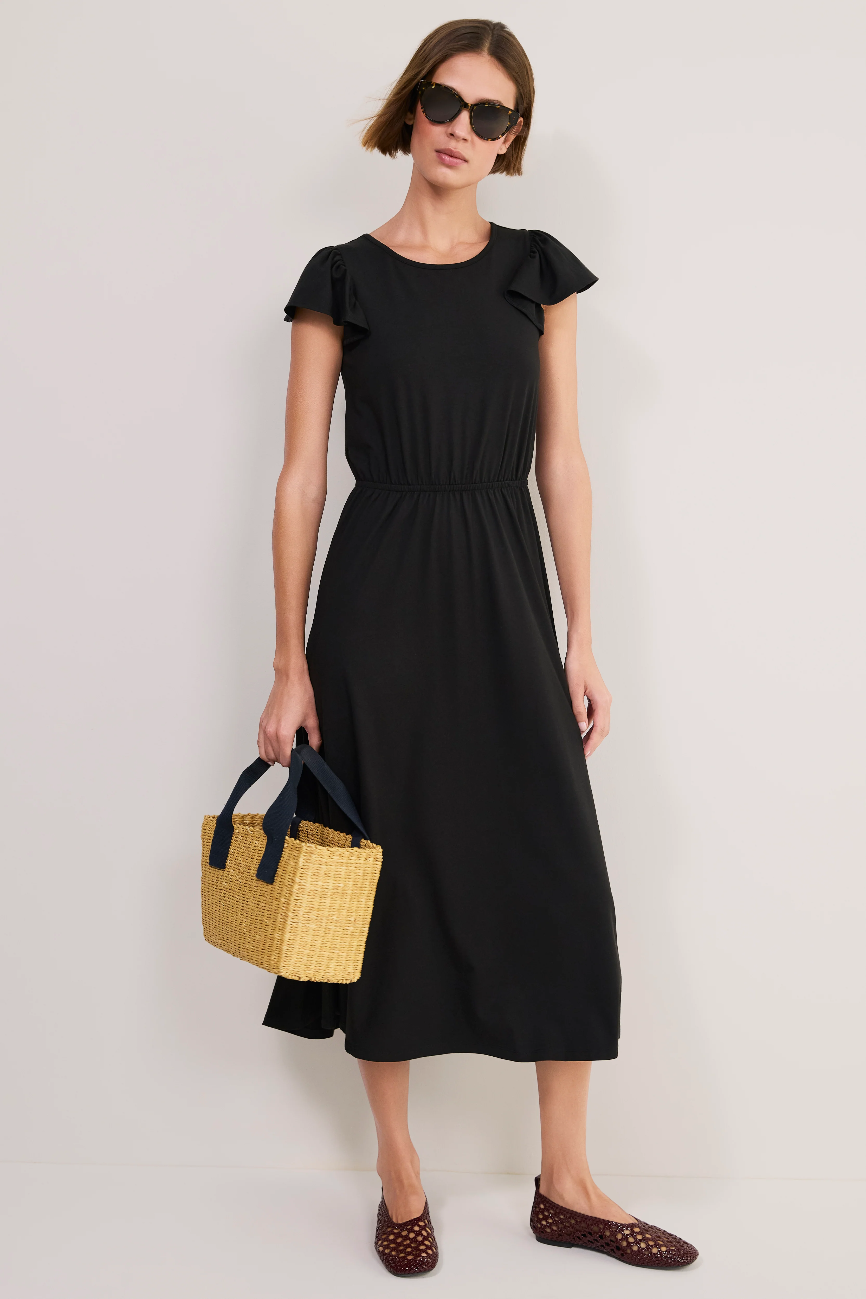 Virginia Jersey Dress - Black - Image 6