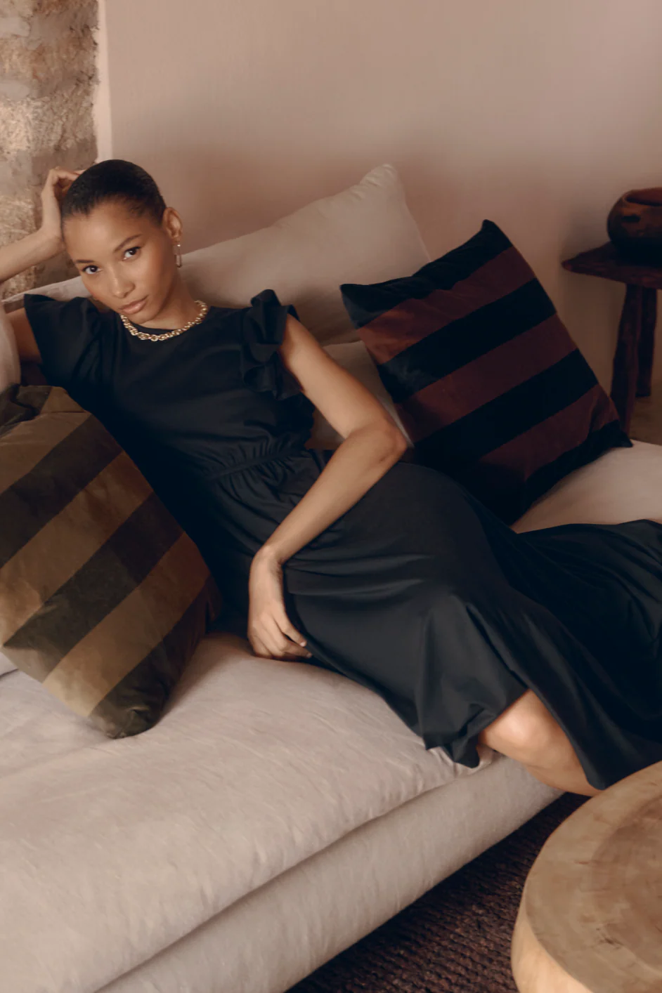 Virginia Jersey Dress - Black - Image 7
